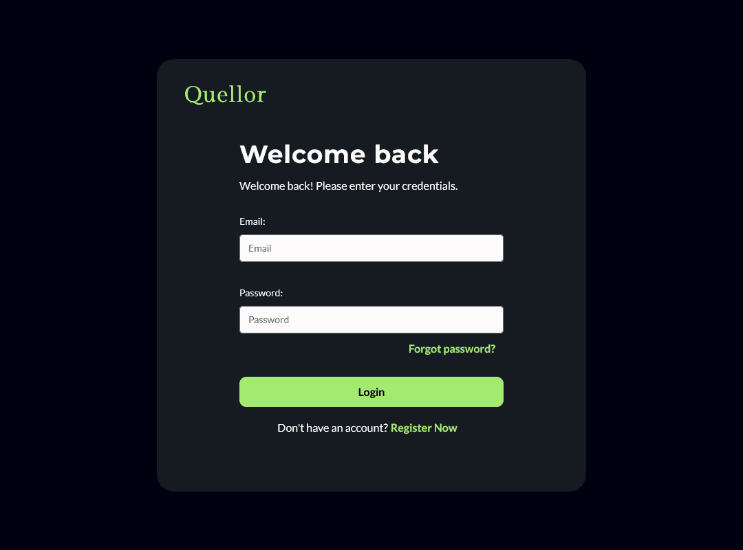 Login Page